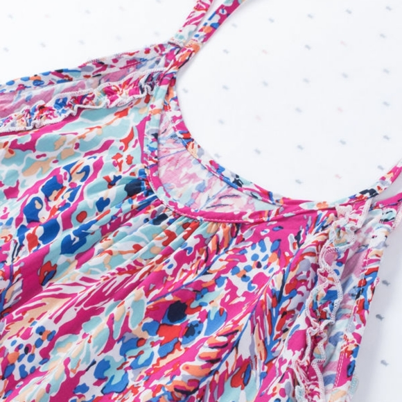 Floral Print Cold Shoulder - Picture 2 of 6